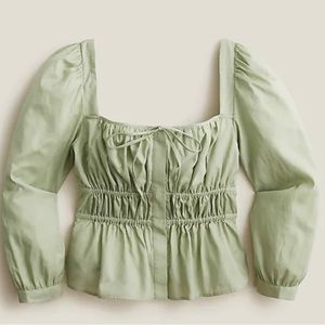 J.crew Cinched Waist Top in Cotton